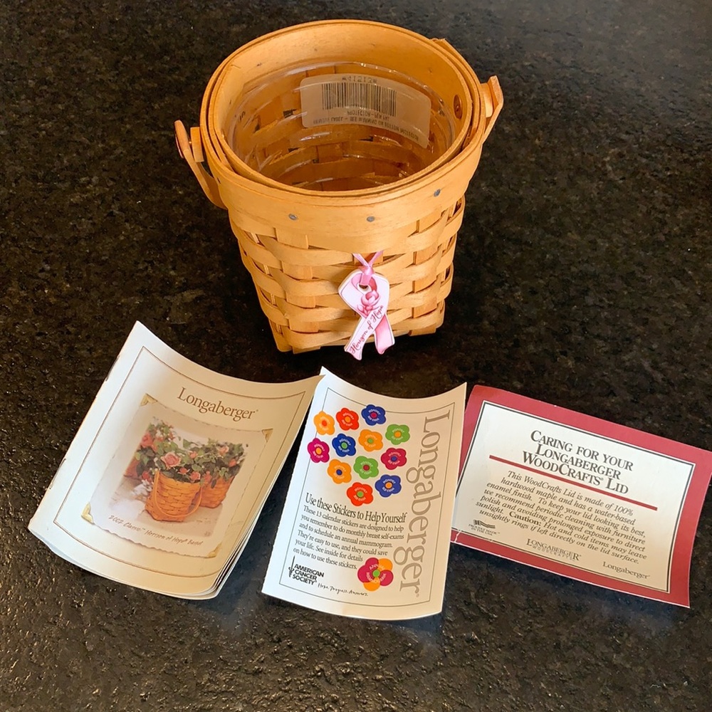 Longaberger’s 2002 Classic Horizon of Hope Basket